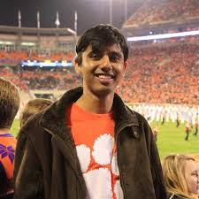 CVHS new math teacher Sanjog Kulkarni during an Astros game