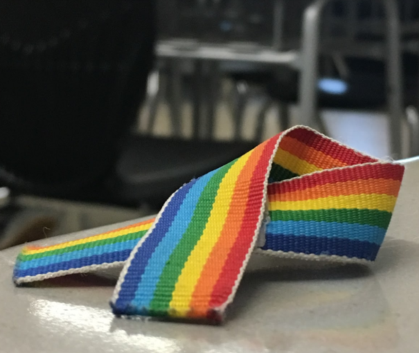 Ribbon from Alley Week that the Spectrum Club gives out every year.