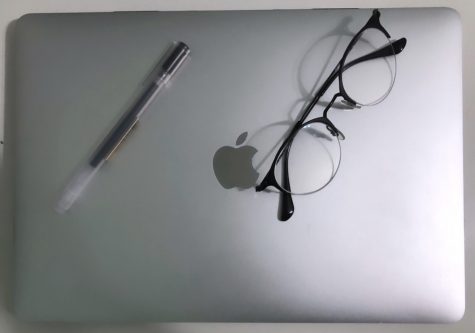 Senior Michelle Nguyen's final year at Carnegie has been moved onto her laptop. She now finds herself spending a lot of time looking at her laptop whether it be for talking to friends or learning more about colleges.