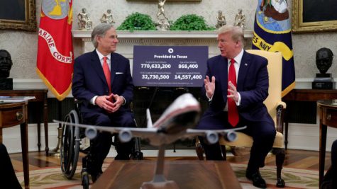 TX Gov. Abbott visits Trump in the White House May 7.