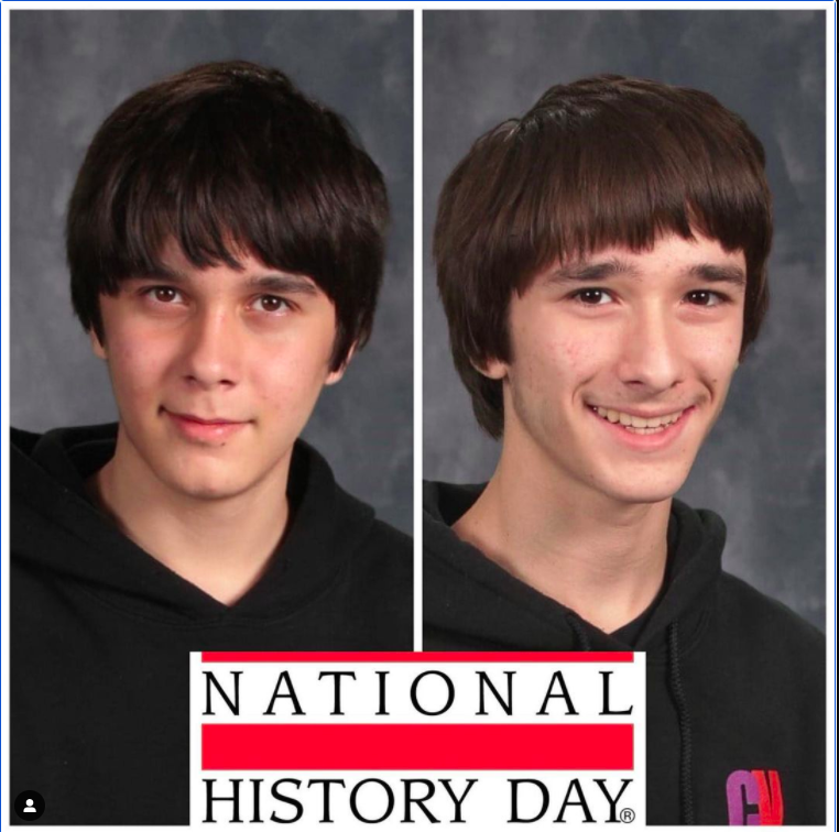 The Rauch Twins, Ronnie (left) and David (right), have won first place at the Regional National History Day Competition