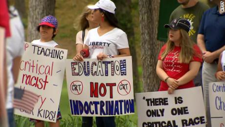 Parents in Fort Worth, Texas, held protests and spoke at school board meetings earlier this year demanding that teachers dont include critical race theory in the curriculum.