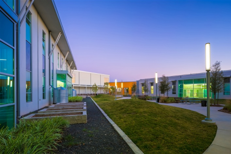 Carnegie's courtyard.