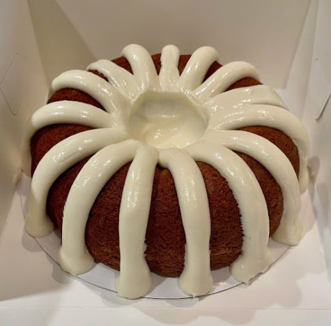 A bundt cake sold by Flavored by Fatima.