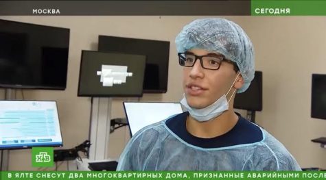 CVHS senior Peter Jackson interning at the Young Surgeons Program at the Pirogov Medical Research Institute in Moscow, Russia.