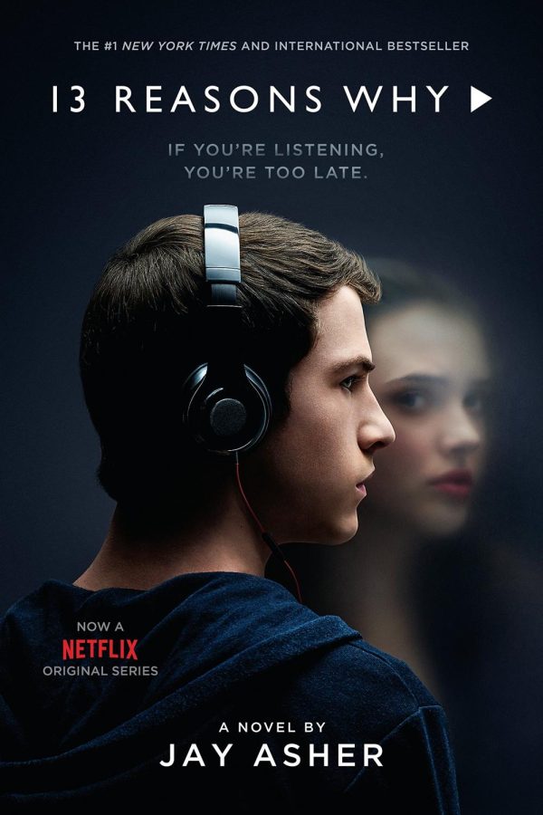 The cover for Netflixs 2017 drama series 13 Reasons Why, showing main characters Clay Jensen and Hannah Baker