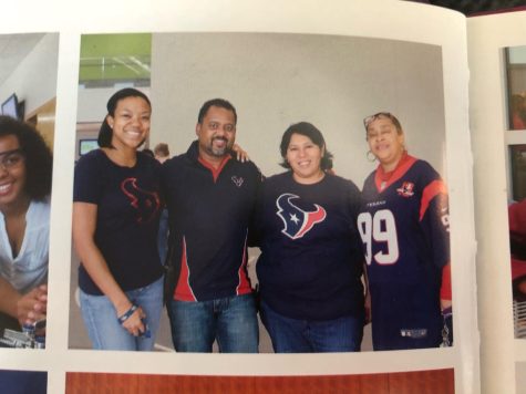 Staff in Texas gear for Texans day in 2015