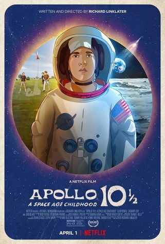 The poster for Apollo 10 1/2: A Space Age Childhood. 