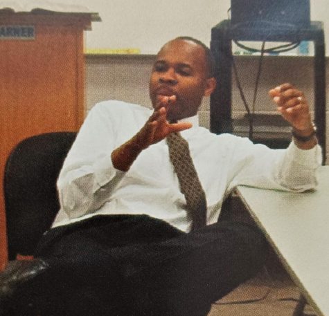 Photo of CVHS Assistant Principal Juan Garner during the first year (2004) CVHS became an official school.