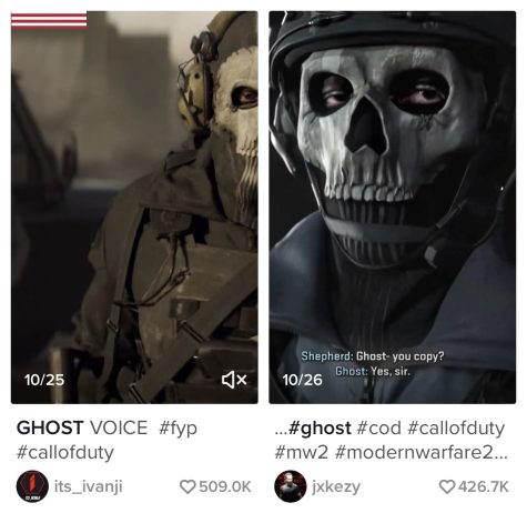 Two videos about Ghost that went trending recently - both have 3.9 million views. | Image credits: N/A (TikTok)