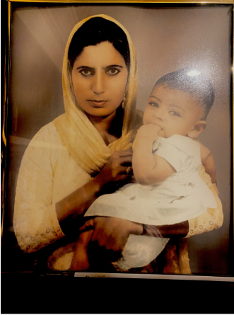 My Grandmother, Bushira Aslam, with one of her four children, Naveed Aslam.