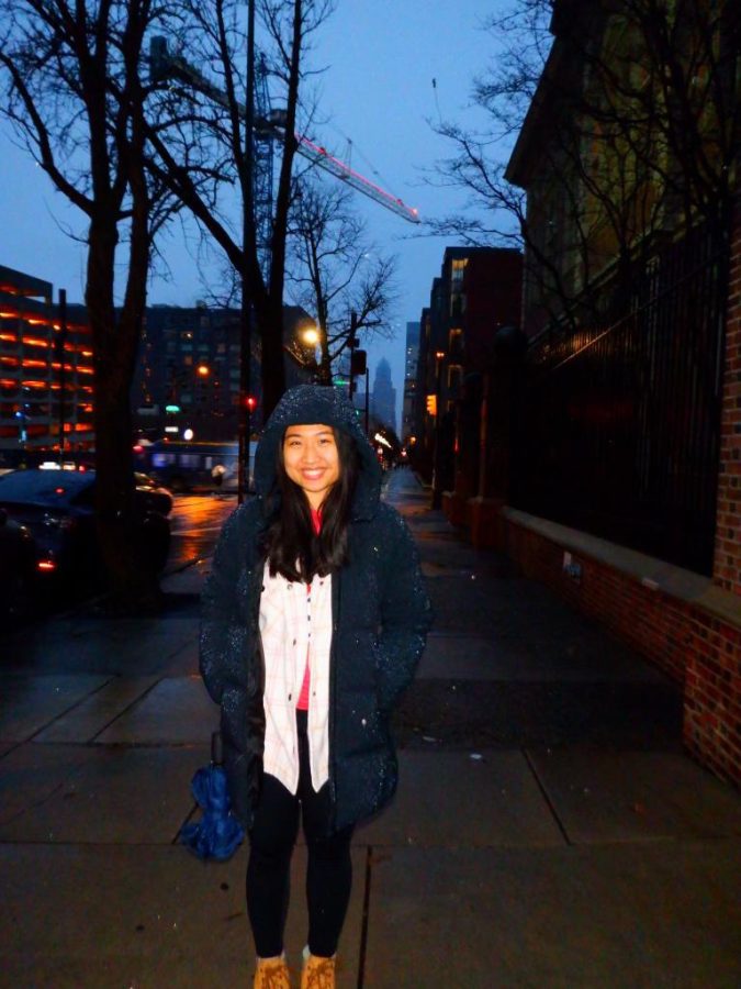 Jessica Lin exploring Philadelphia, Pennsylvania.