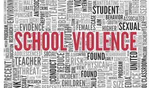 This photo shows different factors that can involve school violence. (photo courtesy of Columbia University)