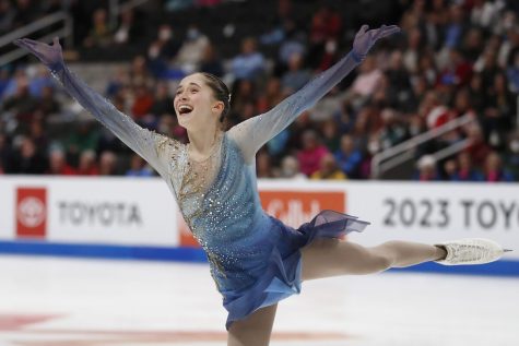 Isabeau Levito received a standing ovation after her outstanding free skate during the 2023 US Championships earlier this week. Image credit: Josie Lepe/Associated Press