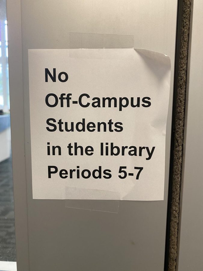 After seniors spent their off-campus periods in the library, that privilege was revoked.
