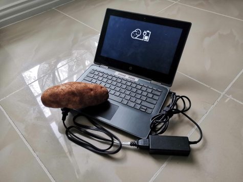 HISD unveils a prototype of the new potato laptops set to debut in the 2023-2024 school year.