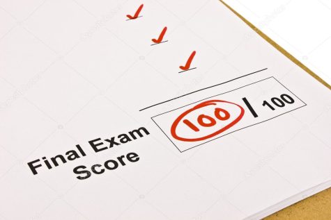 Stock photo of 100 on exam