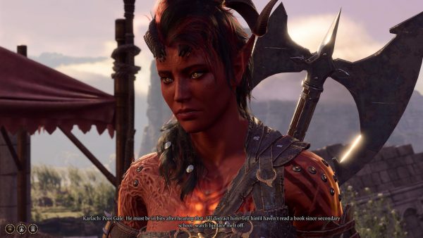Many characters react to story events as they occur, and the resulting dialogue is engaging and entertaining. | Image Credits: Nadia Talanker/Baldur's Gate 3
