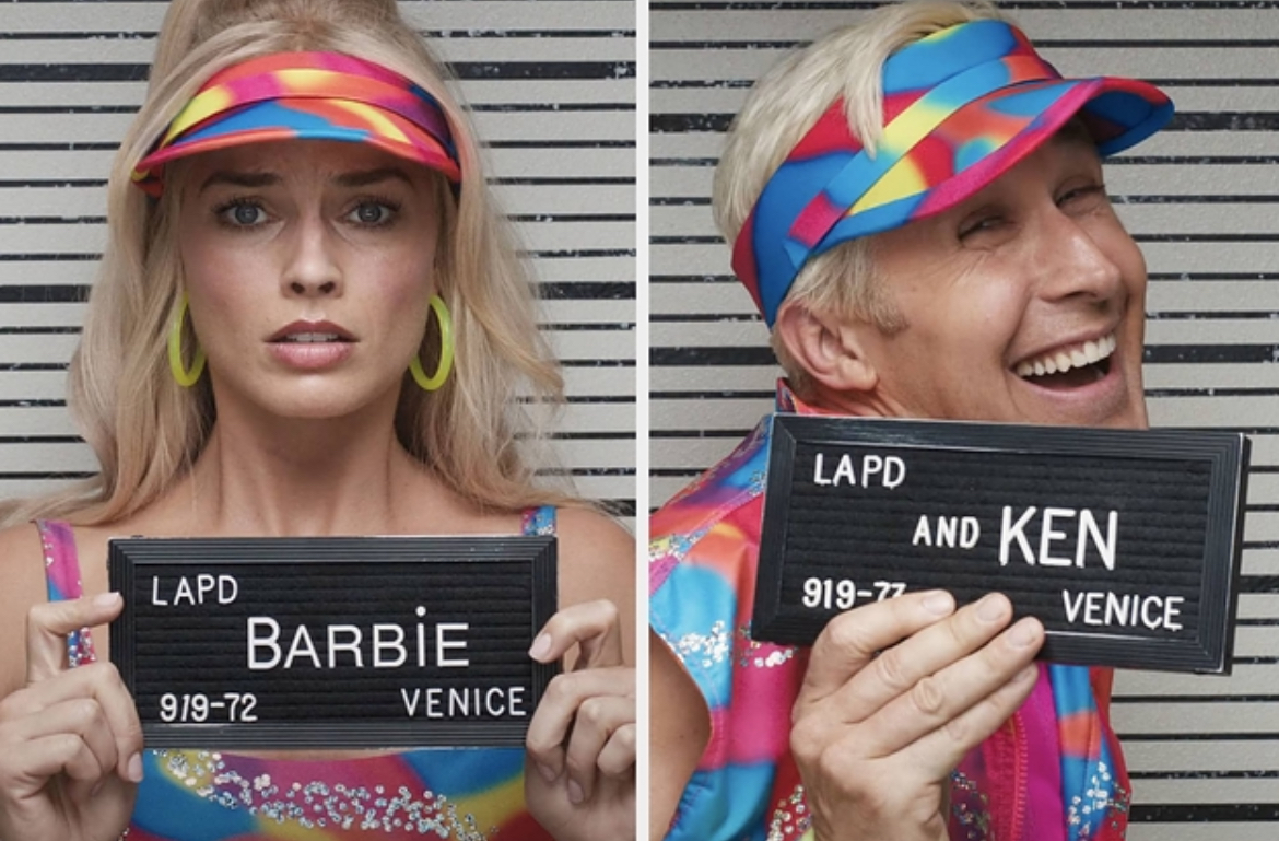 Barbie and Ken getting arrested. Barbie.