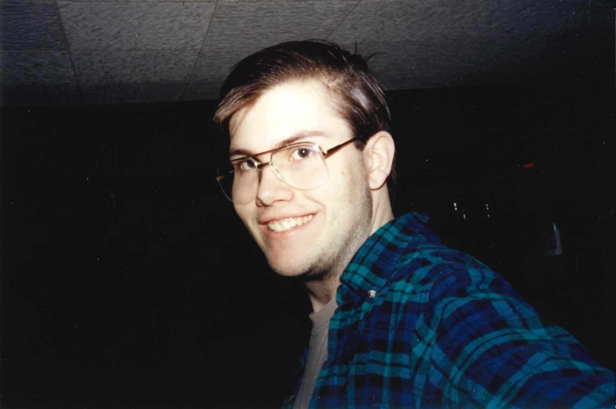 James Barnes as a freshman in college in 1998.
