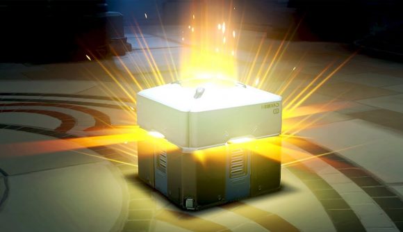 A loot box in the popular multiplayer game Overwatch, about to be opened. Credit: https://www.pcgamesn.com/wp-content/sites/pcgamesn/2018/08/overwatch-loot-box-580x334.jpg