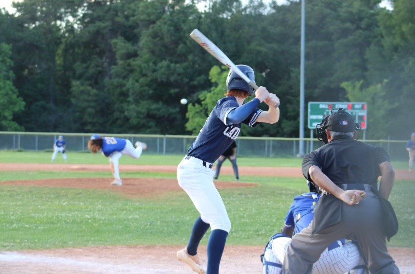 CVHS Baseball captain Theodore Herce in game.