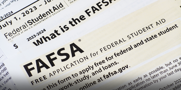 The FAFSA application.