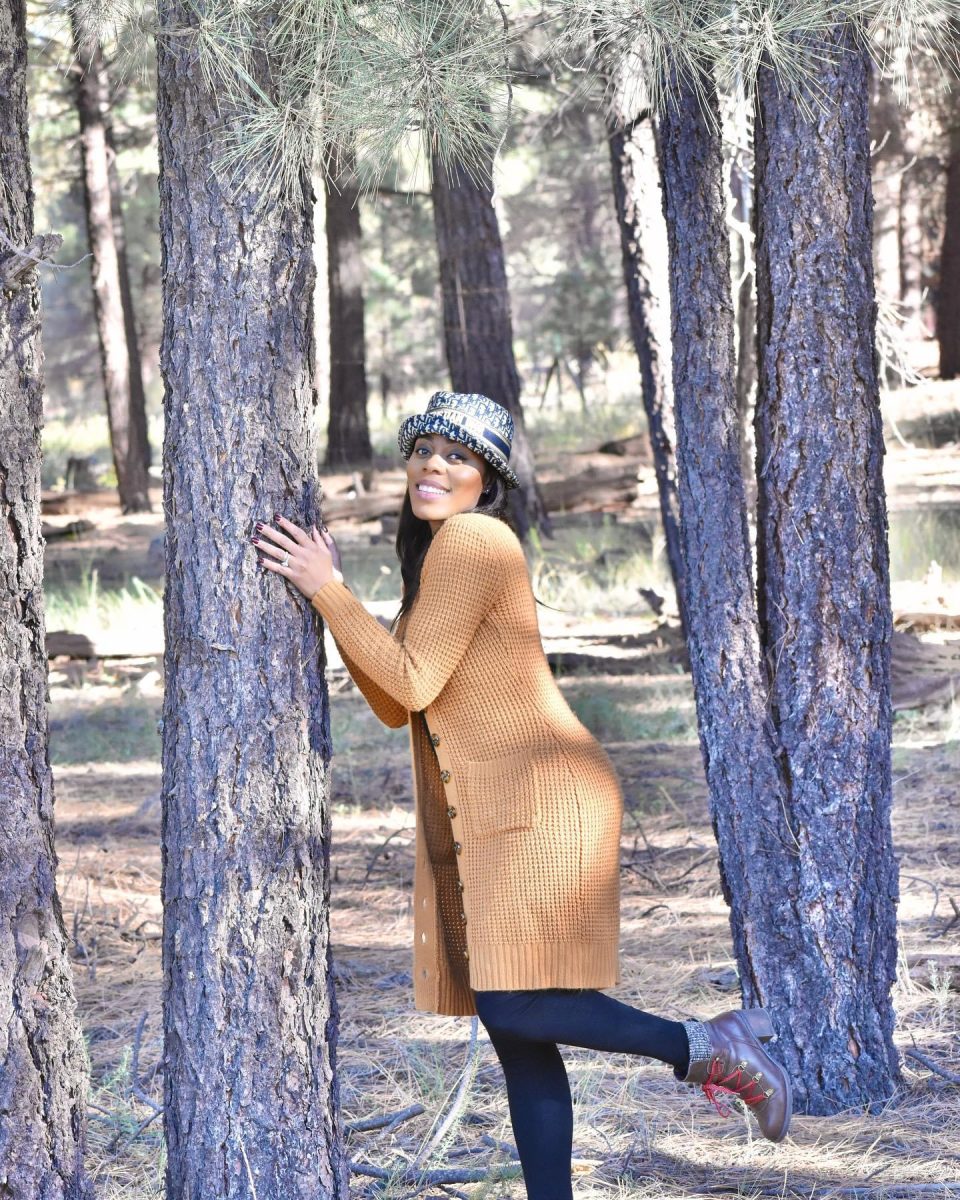 Blythe embraces her love for nature in Flagstaff, Arizona.