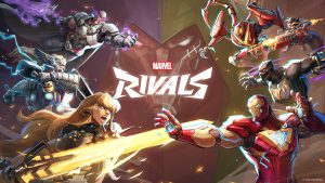 Heroes and Villans from the Marvel Universe fighting against each other.