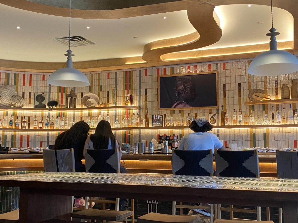 A photo of the interior of the ChopnBlok restaurant.