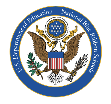 The logo for the National Blue Ribbon Schools program. (Courtesy of the US Department of Education)