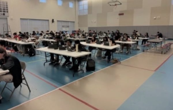 CVHS freshman take their first official mock AP. (credits to @carnegievanguard)  